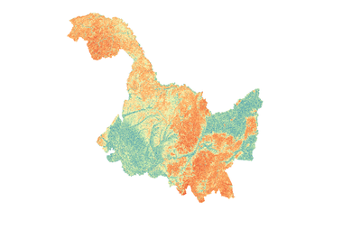 黑龙江省地表坡度数据