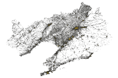 辽宁省1990城镇生态系统空间分布数据