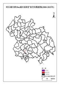 哈尔滨-长春城市群30m城市面积扩张空间数据集(2000-2015年)