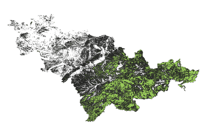 吉林省1990森林生态系统空间分布数据
