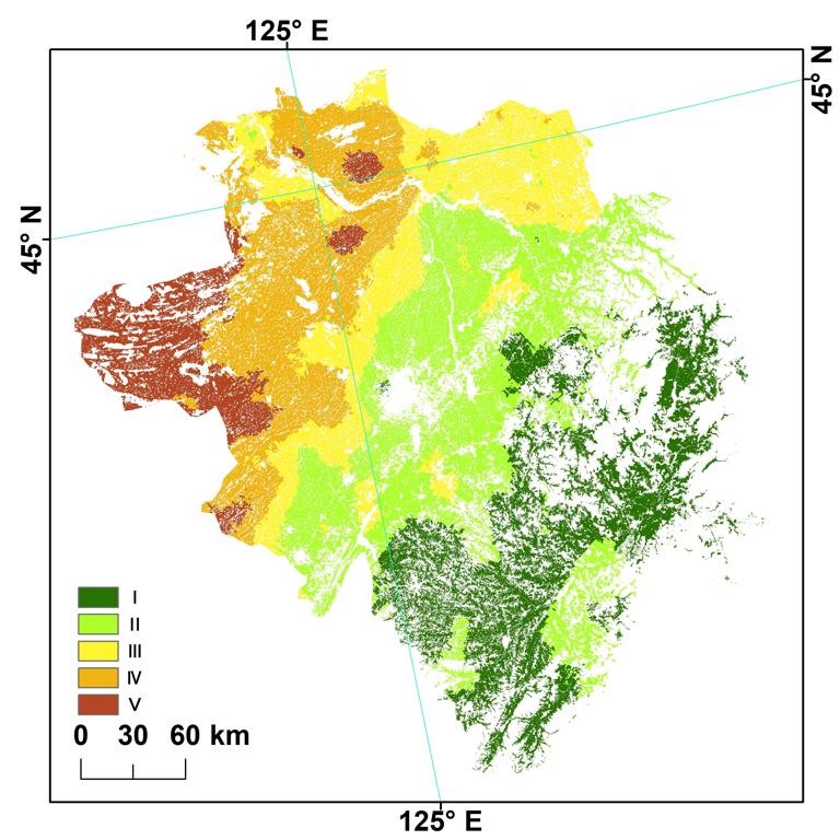 吉林省农安、德惠、九台等26个县市125万、100 m土壤质量评价数据集2013年